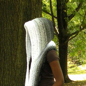 Schoodie Hooded Scarf English CROCHET PATTERN TUTORIAL Non Pointy, Womens, Teens, Girls, Mens, Boys, Unisex, Gender Neutral, Pdf