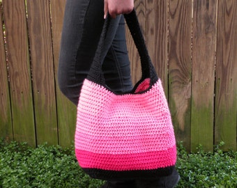 Crochet Tote Bag Pattern: Easy Step-By-Step Pictorial English only PDF, Beach Market Boho Purse