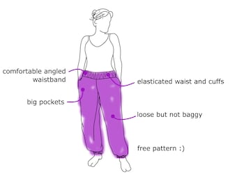 Free Spirit Pants - FREE digital sewing pattern