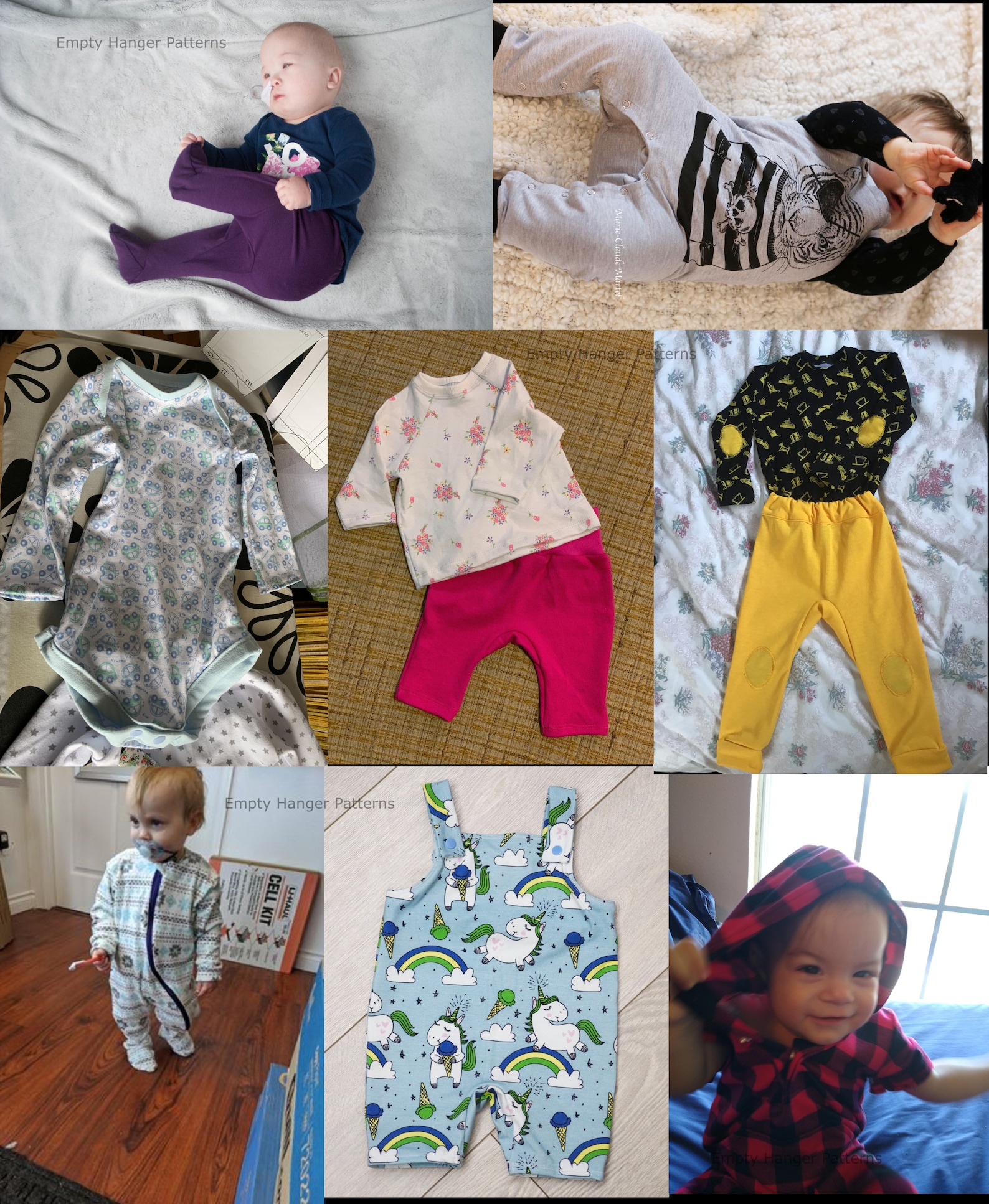 Green Bean Baby Set Digital Sewing Pattern Etsy Canada