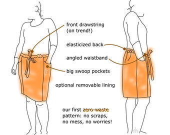 Australia Skirt - zero-waste digital sewing pattern