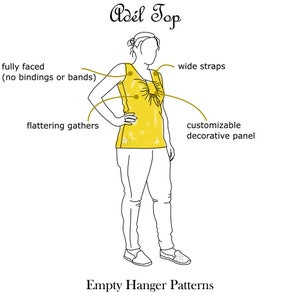 Adél Top - digital sewing pattern