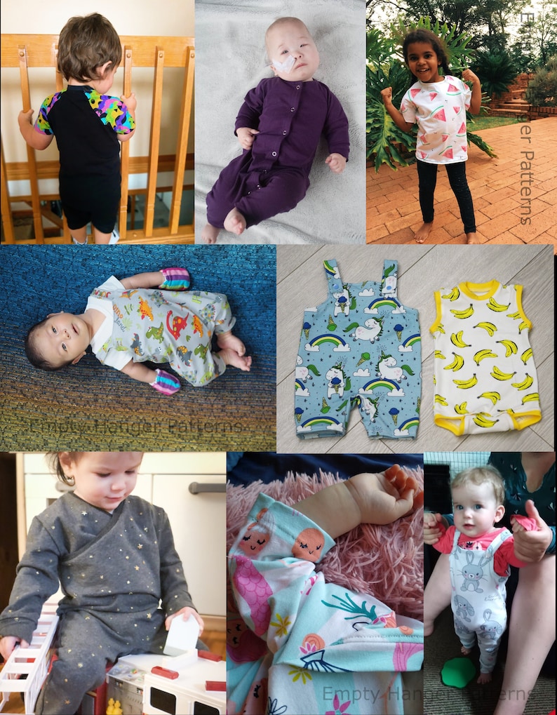 Green Bean Baby Set Digital Sewing Pattern Etsy Canada