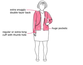 Cassie Cardigan - digital sewing pattern