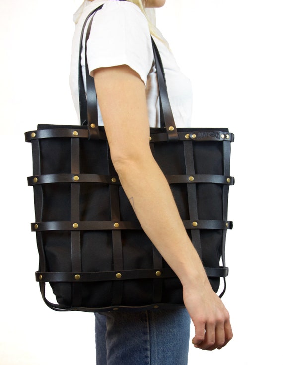 Leather Tote Lining Leather purse liner Handmade Leather Etsy