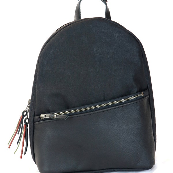 Waxed Canvas Backpack - Etsy