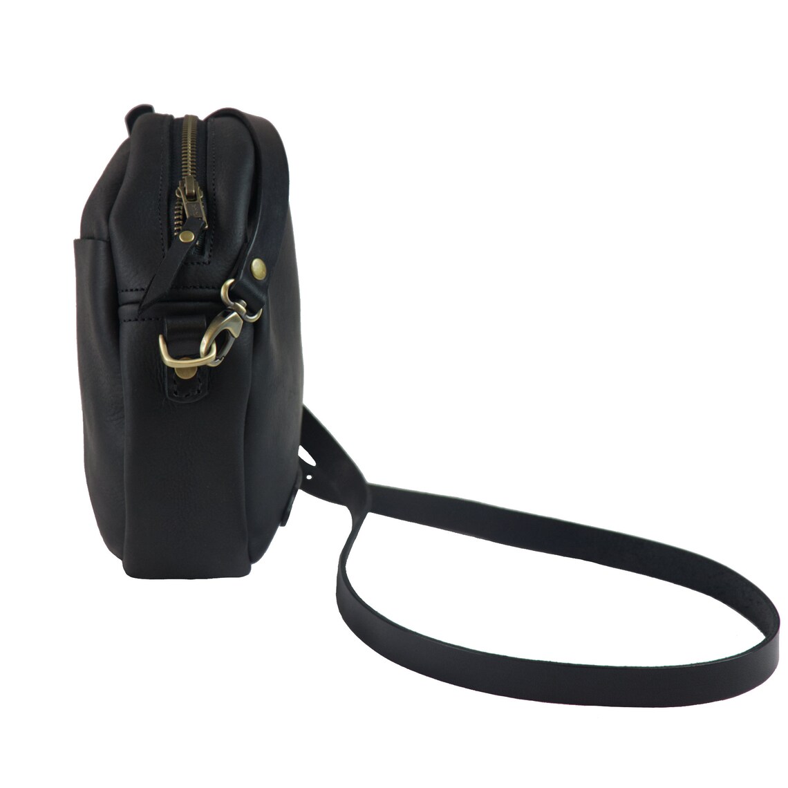 Leather Crossbody Bag Circle Leather Bag Crossbody Bag Etsy