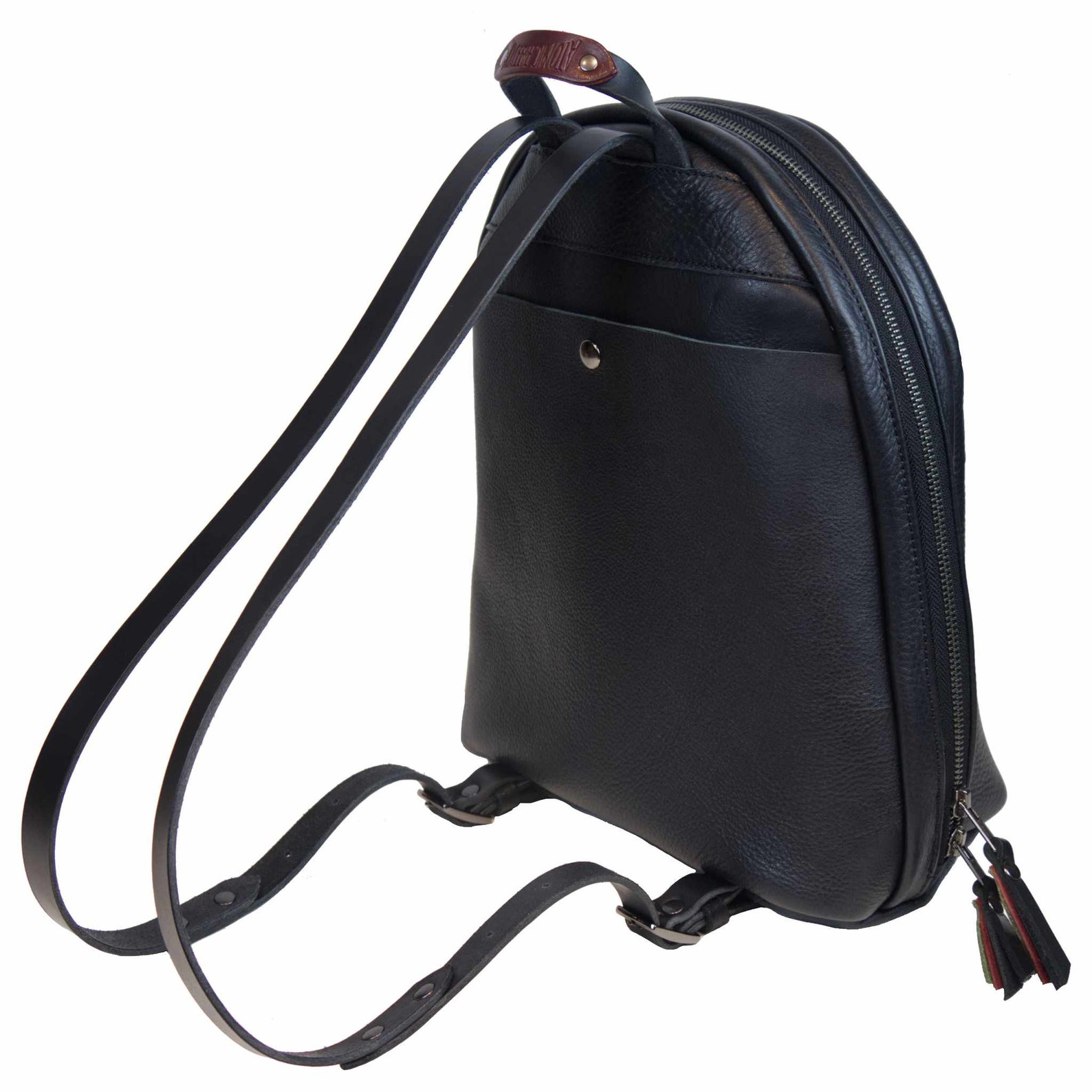 Leather Backpack Leather Mini Pack Small Leather Backpack Etsy