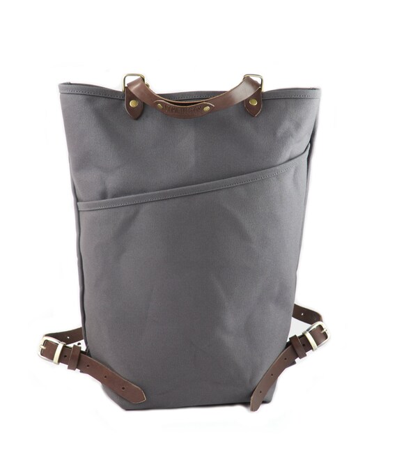 leather convertible backpack tote