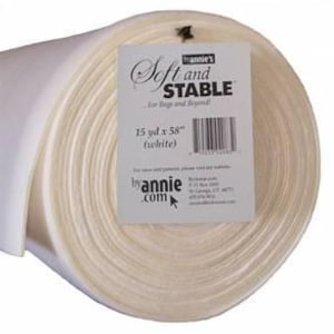 Soft & Stable 58" Wide White - Sold by the 1/8 yd