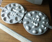 Form baking cookies. Assorted Squirrel, cones, mushrooms, nuts. Shell for filling cookies. Aluminium cast. Made in USSR CCCP W