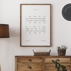 Tyler Childers "In Your Love" Art Print, Folk Music Wall Art (Digital Download) image 3