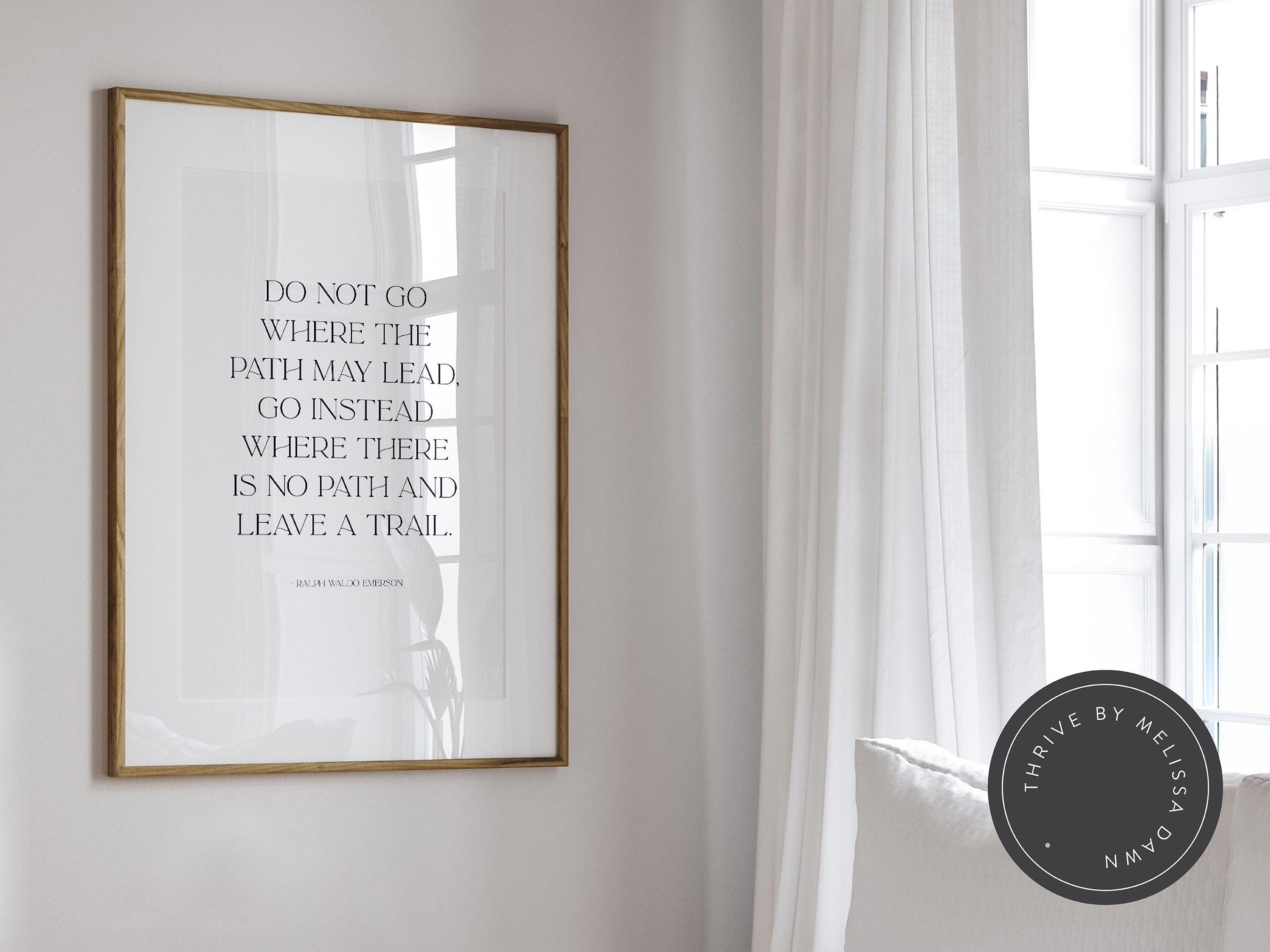 Ralph Waldo Emerson Quote Print, Minimalist Inspirational Wall Art ...