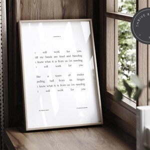 Tyler Childers "In Your Love" Art Print, Folk Music Wall Art (Digital Download) image 2