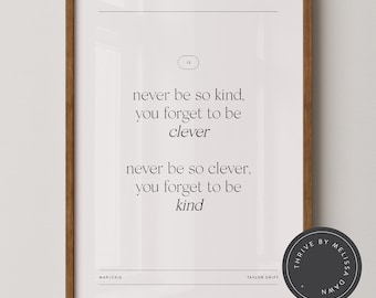 Taylor inspired Art Print, Minimalist Evermore Wall Art (Digital Download)