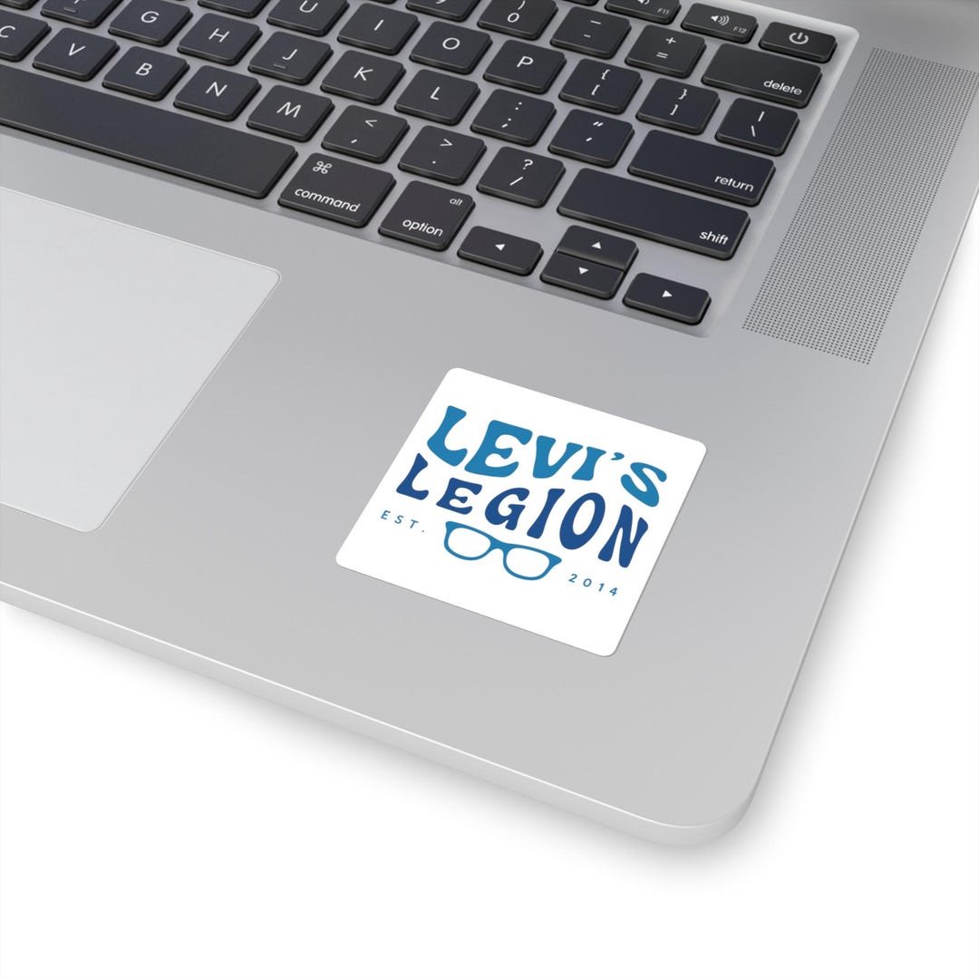 Yw Code Sticker Levi's Legion Logo Square Sticker | Retro Blue Glasses Design - Etsy