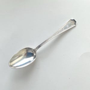 Antique Durgin-Gorham Sterling silver dessert or teaspoons in the Fairfax Engraved pattern