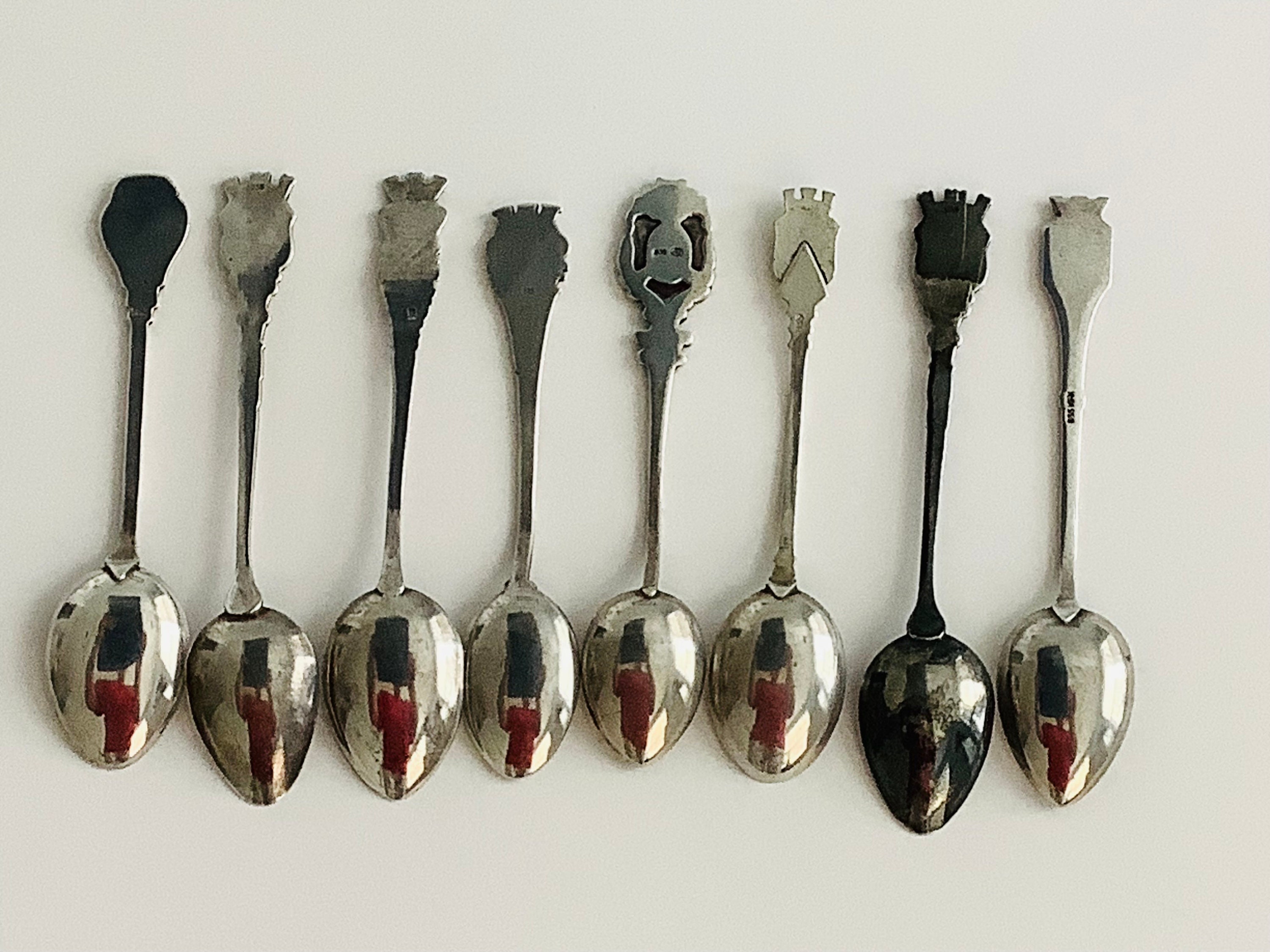 8 German City .835 Silver Souvenir Spoons - Etsy