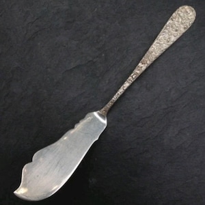 Stieff Repousse Master Butter Server or Knife Sterling Silver- no monogram - Rare - Rose
