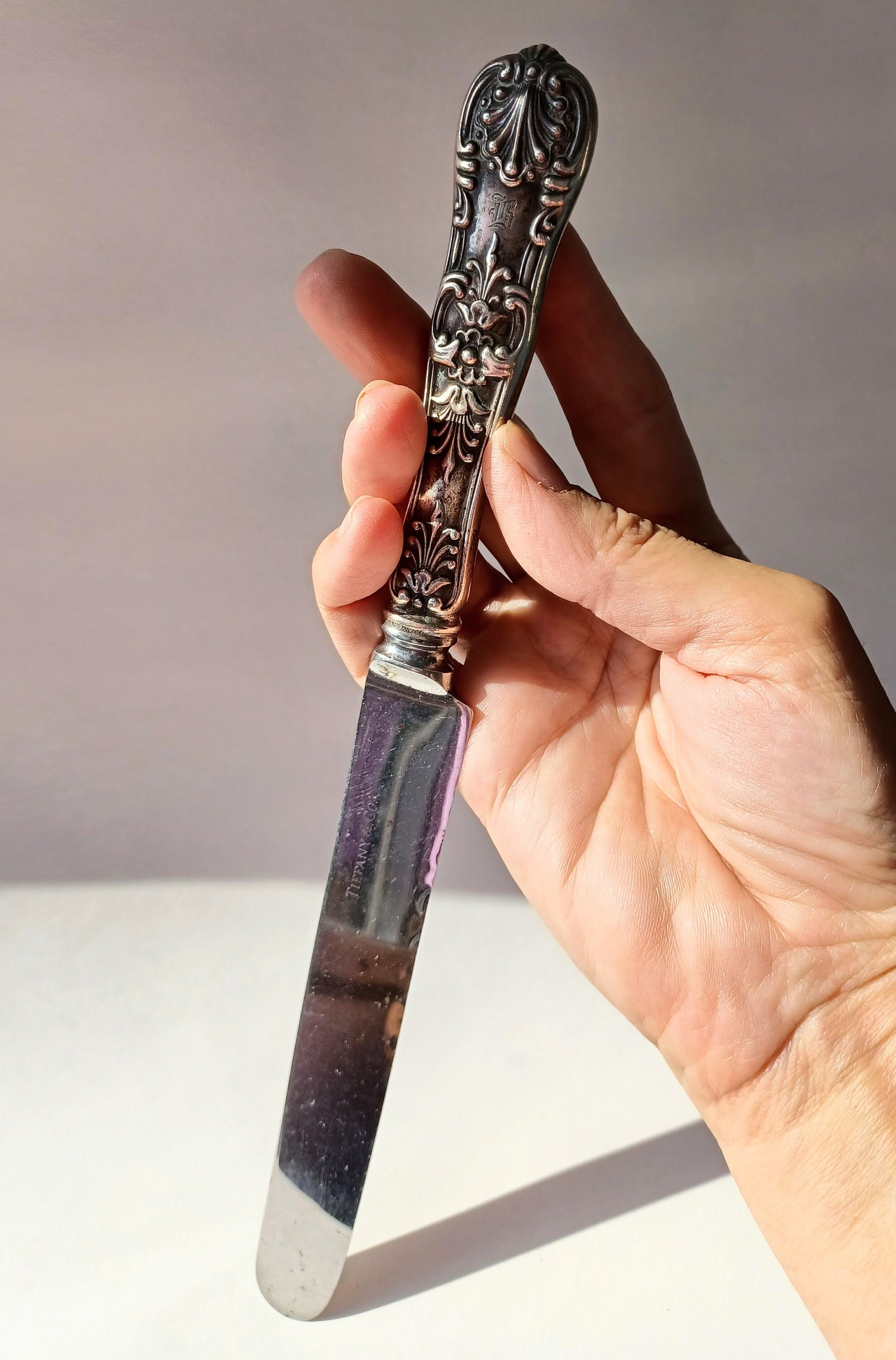 Tiffany English King Pattern Sterling Silver Dinner Knife - Etsy