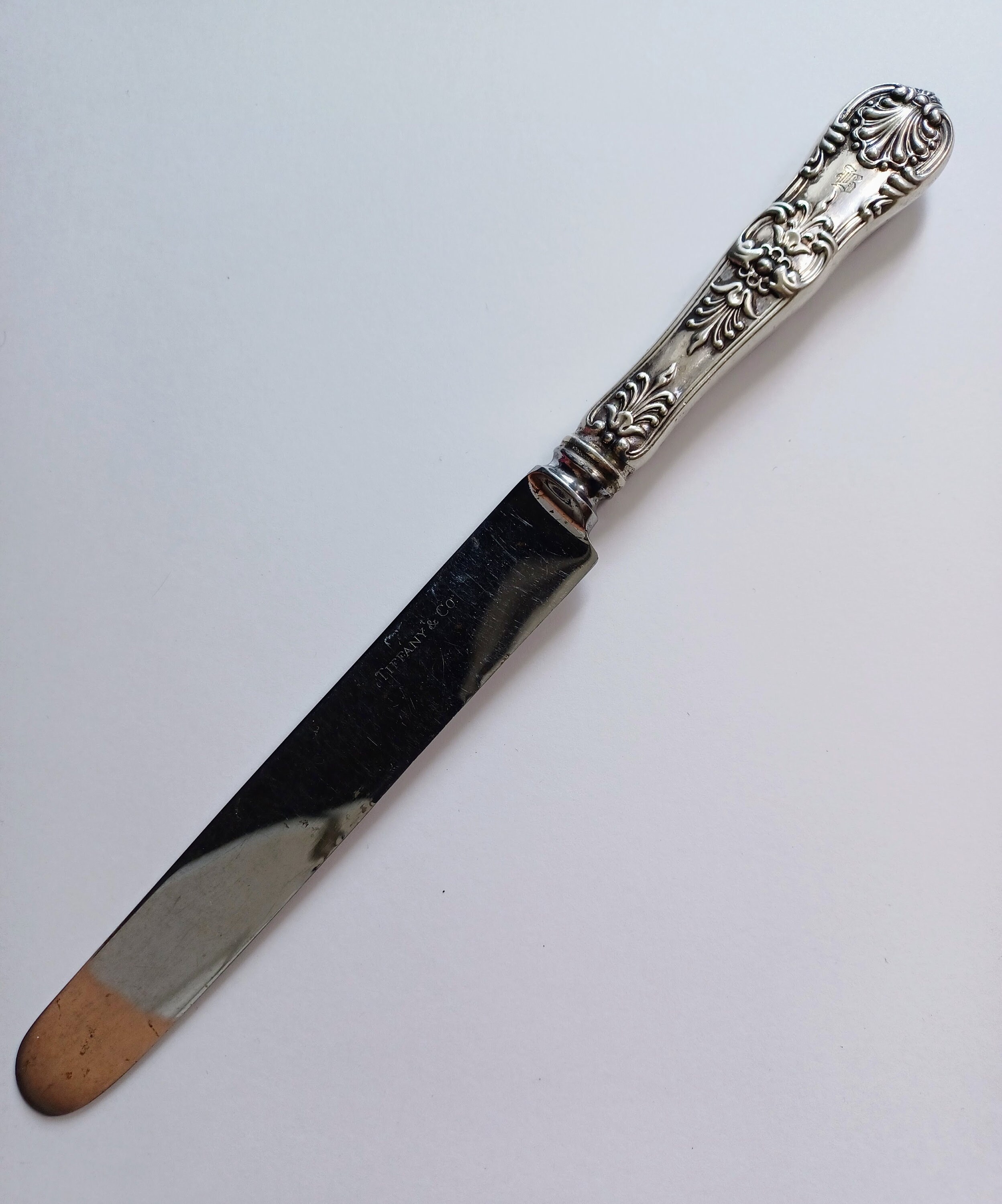 Tiffany English King Pattern Sterling Silver Dinner Knife - Etsy