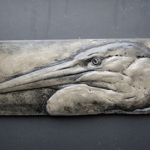 Azulejo de arte de pared de garza acechando