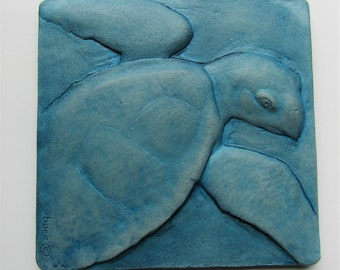 Water Proof Cement Hawksbill Turtle Art Tile