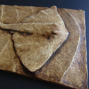 Manta Ray Bas Relief Wall Sculpture