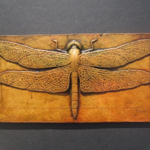 Dragonfly Ancient Egyption Style Decorative Wall Sculpture