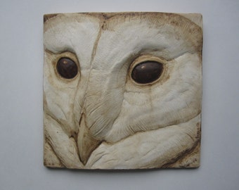 Iznik Tile 5.9/'/' Small Animal Object Garden Sculpture Ceramic Bird Handmade Veiled Owl Anatolian Hand Art