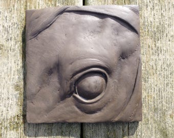 Horse Study # 2 Concrete Art Sculpture Tile