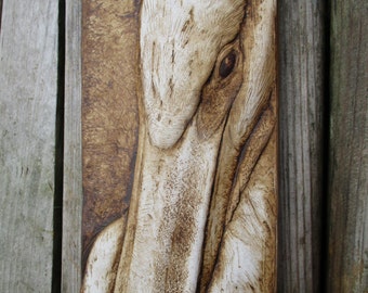 Pelican Sculpture Hand Made Picture Tile Relief Sculpture Art
