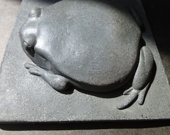 Grenouille Carrelage Back Splash River Stone Concrete Tile Décoratif Relief Sculpture 4 x 4 pouces Animal Artwork