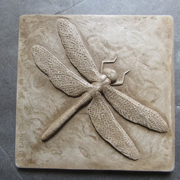 Dragonfly Six Inch Concrete Tile