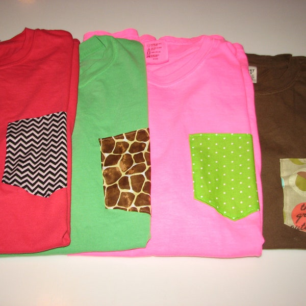 Pocket Tshirts (Comfort Colors)