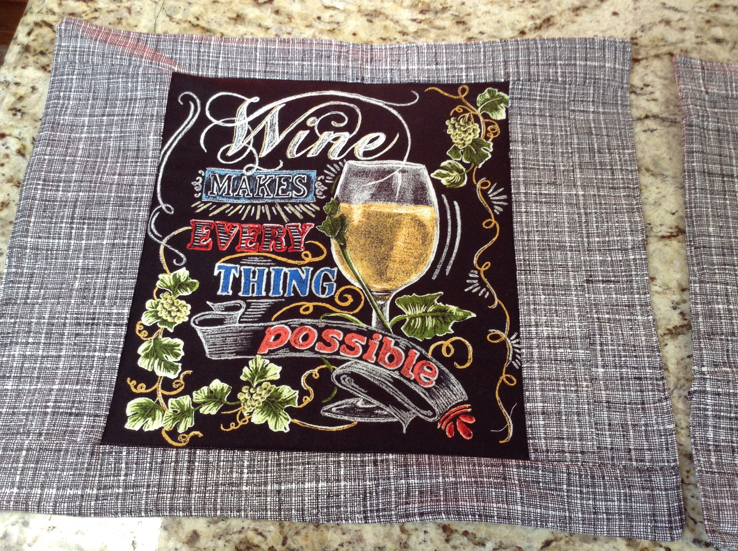 Wine Placemats Etsy