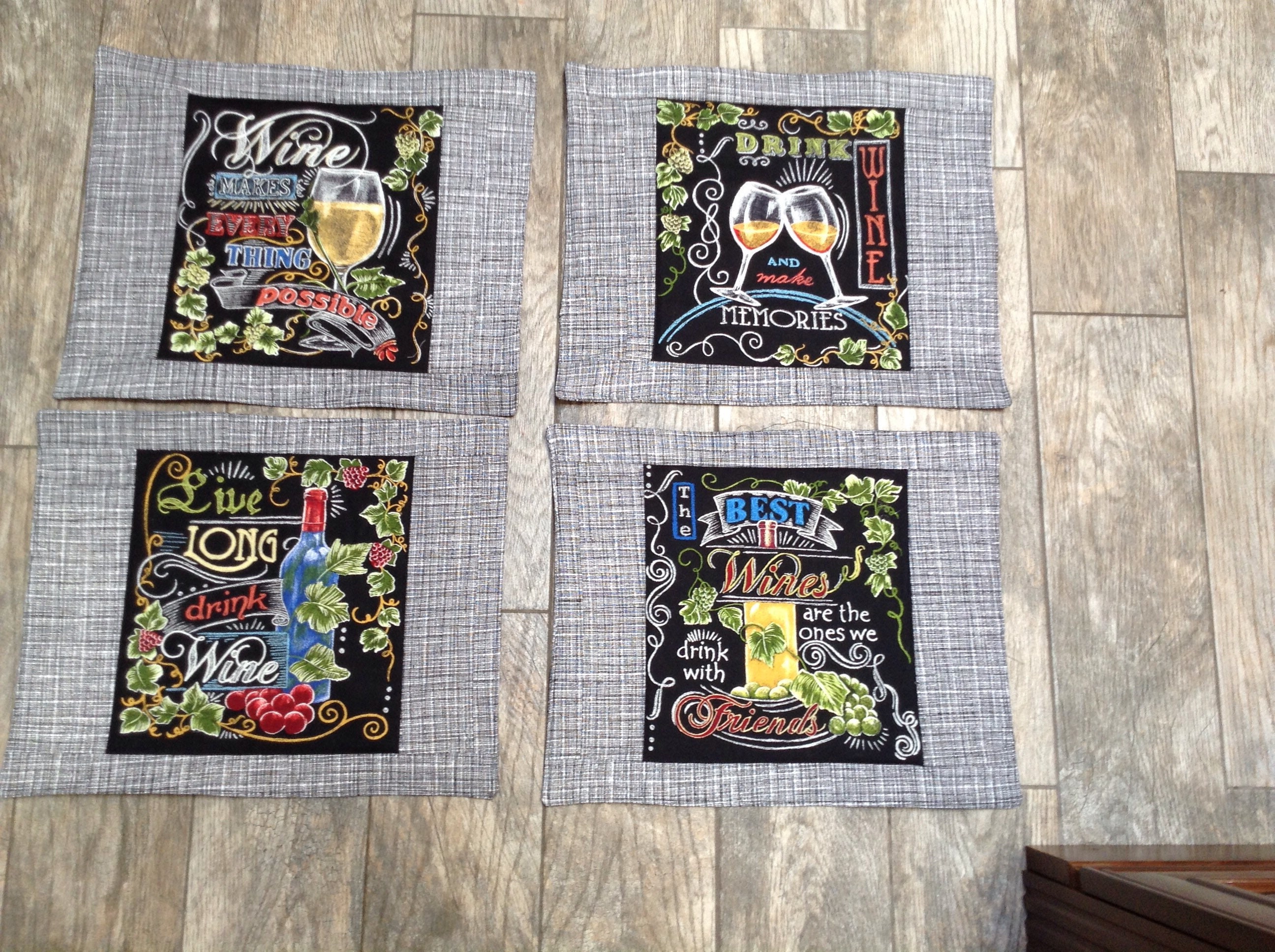 Wine Placemats - Etsy
