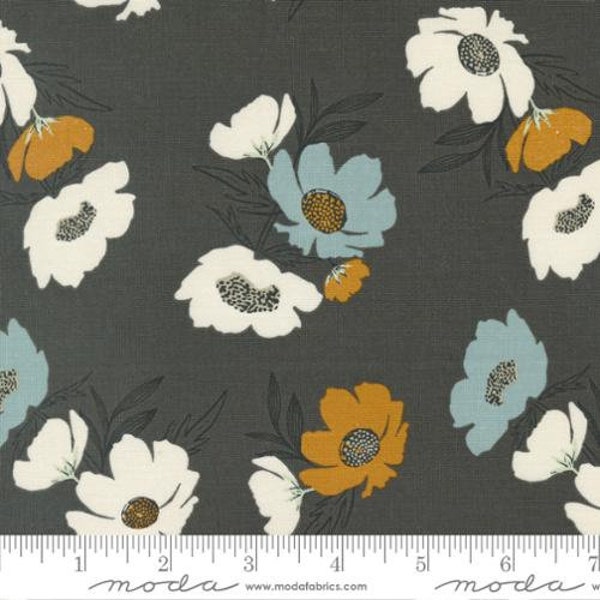 Woodland Wildflowers *1/2 YARD CONTINUOUS CUTs* 45582 15 Soot Moda 100% cotton Fancy That Design House Floral Earth Tones