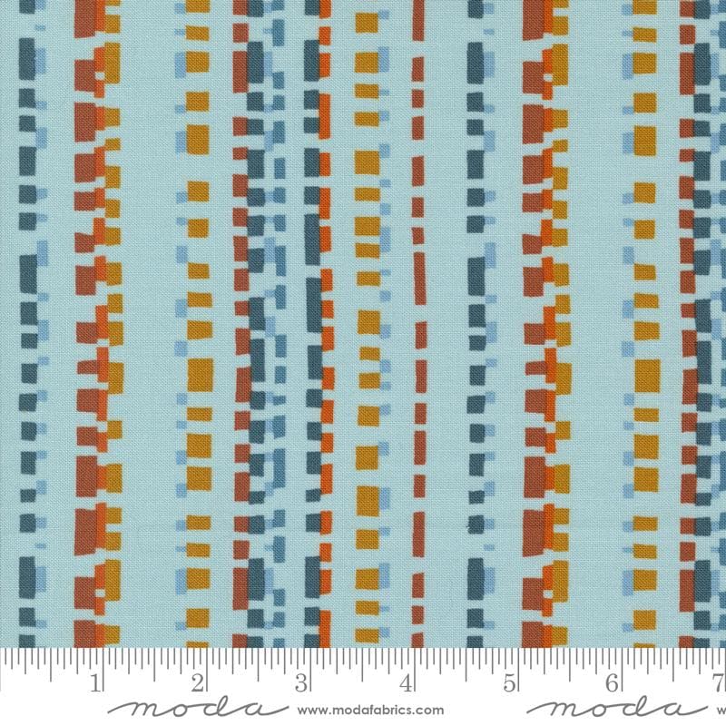 Folk Lore 45606 20 *1/2 YARD CONTINUOUS CUTS* Mist Playful Dash Stripes Fancy That Design House