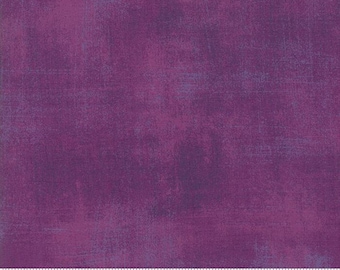 Zoe 30150 477 *1/2 YARD CONTINUOUS CUTS* Moda Fabric Basic Grunge Basicgrey Solid Purple Pink Blue 100% Cotton Quilting Yardage