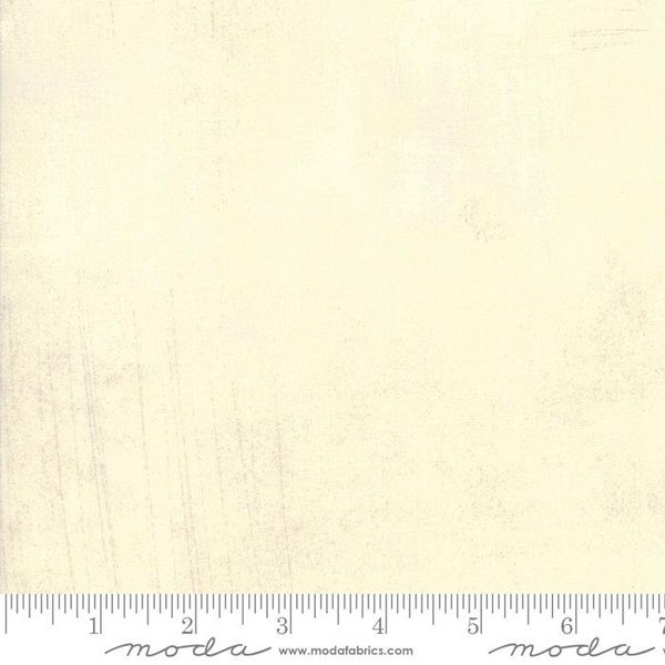 Manilla 30150 102 *1/2 YARD CONTINUOUS CUTS* Moda Fabric Basic Grunge White Cream Grey Tone on Tone 100% Cotton Quilting Yardage