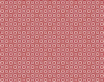 Farmer's Daughter C17169-JAZZBERRY *1/2 YARD CONTINUOUS CUTs* Doily Red Lori Holt Riley Blake