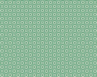 Farmer's Daughter C17169-ALPINE *1/2 YARD CONTINUOUS CUTs* Doily Green Lori Holt Riley Blake
