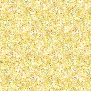 May include: A seamless pattern featuring a speckled design in shades of yellow, gold, and cream. The pattern has a dense, all-over coverage with small, irregular shapes, creating a textured appearance. The overall effect is warm and inviting.