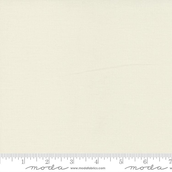 Porcelain White 9900 182 *1/2 YARD CONTINUOUS CUTS* Moda Fabric Bella Solid  100% Cotton Quilting