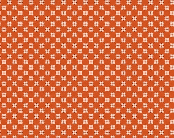 Farmer's Daughter C17176-PUMPKIN *1/2 YARD CONTINUOUS CUTs* Quilting Orange Lori Holt Riley Blake
