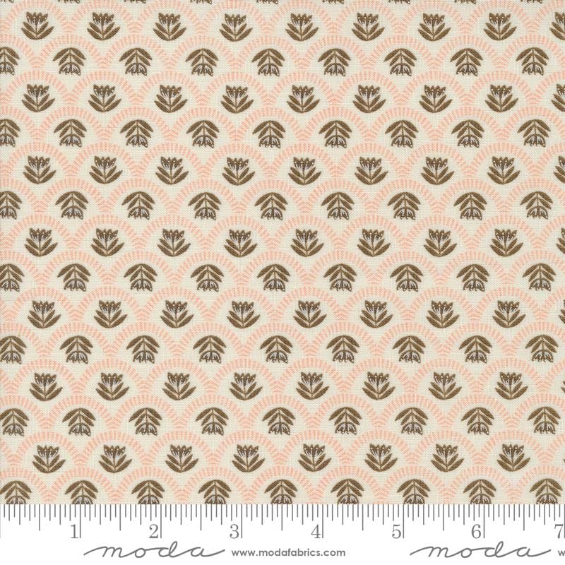 Folk Lore 45605 11 *1/2 YARD CONTINUOUS CUTS* Eggshell Scallop Story Blenders Flower Fancy That Design House