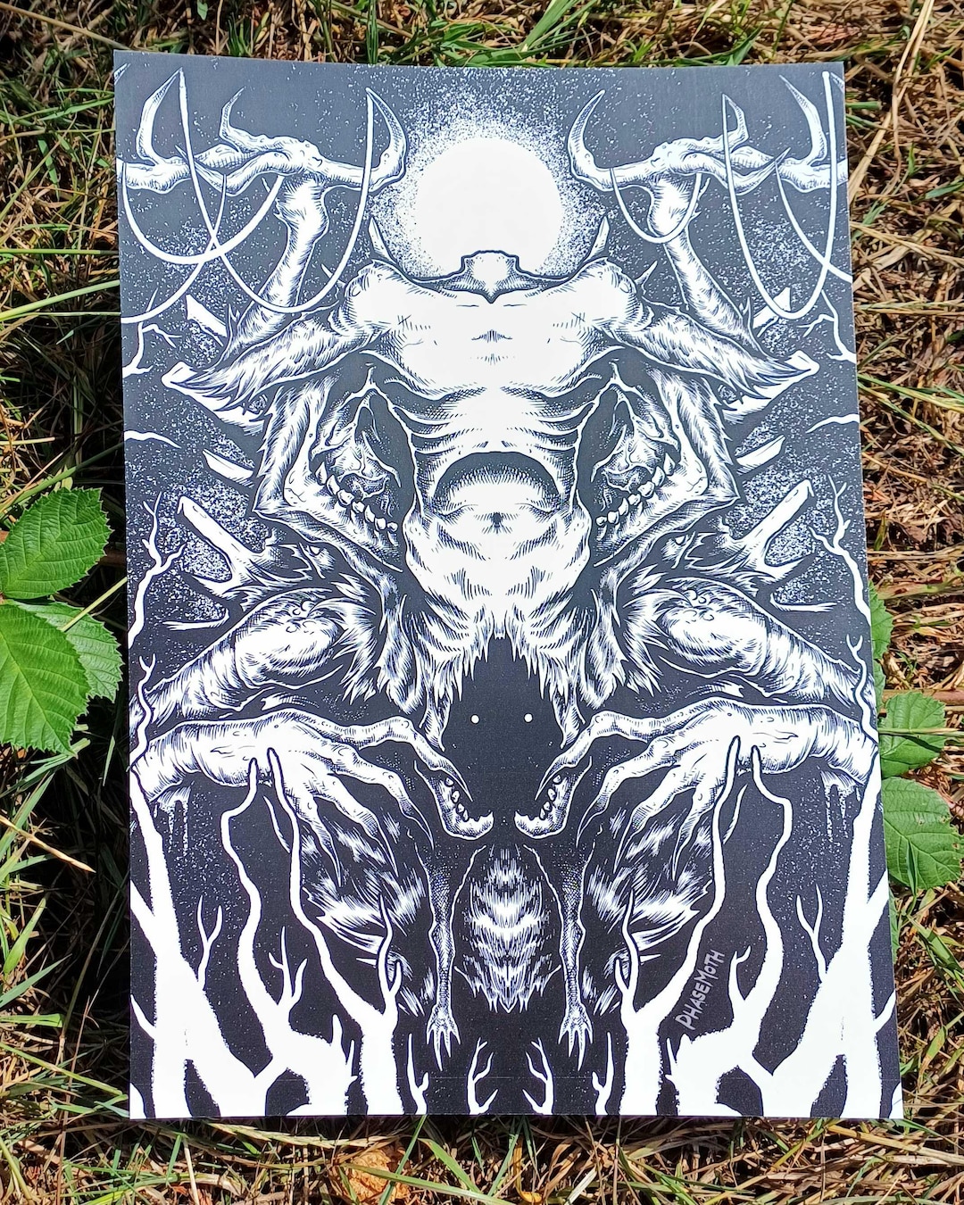Moder Ritual Movie The Ritual Art Print: Jottun Moder Horror Illustration (A4, 8.2x11.6 ...
