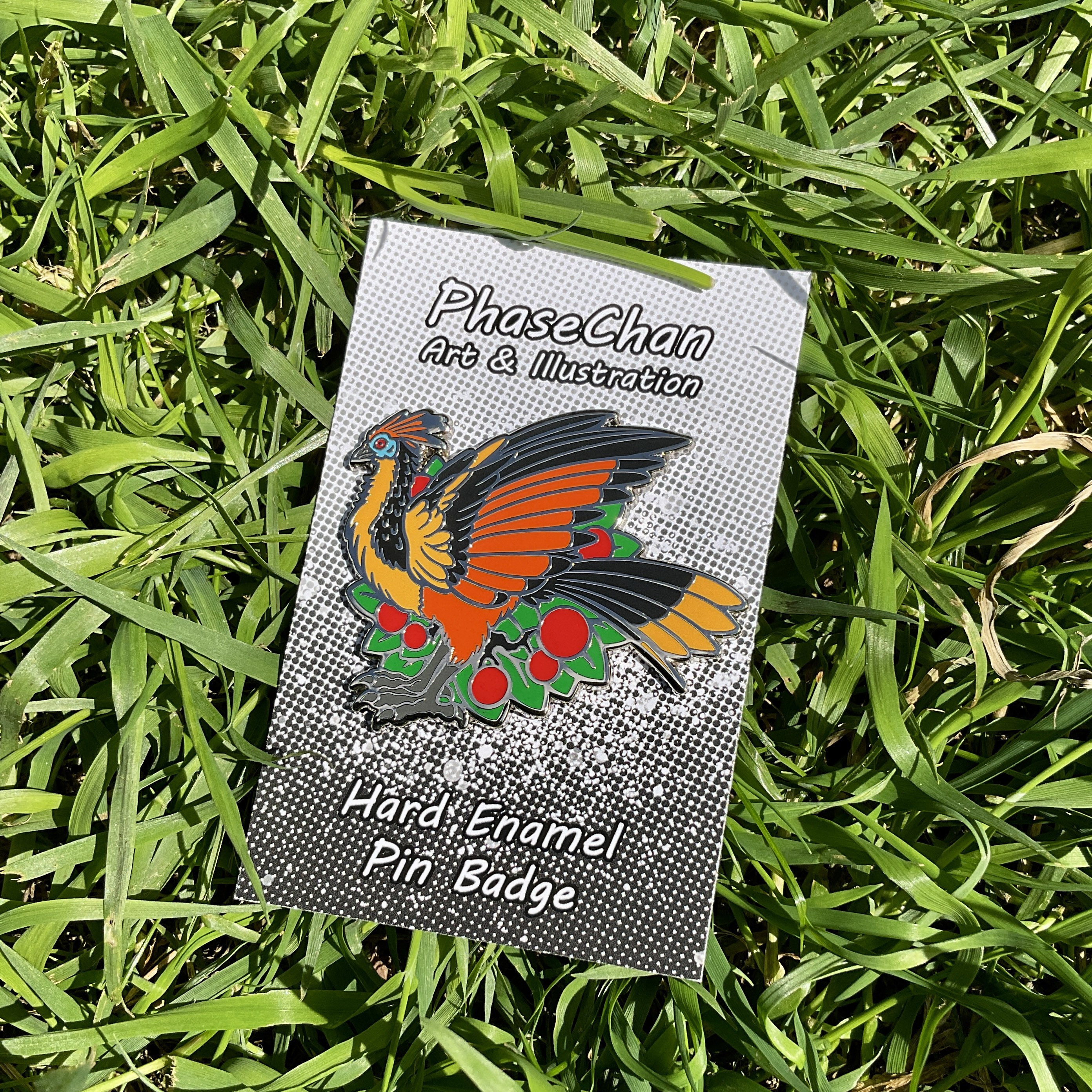 ホアツィン鳥の銀製ハードエナメルピンバッジ - Etsy 日本