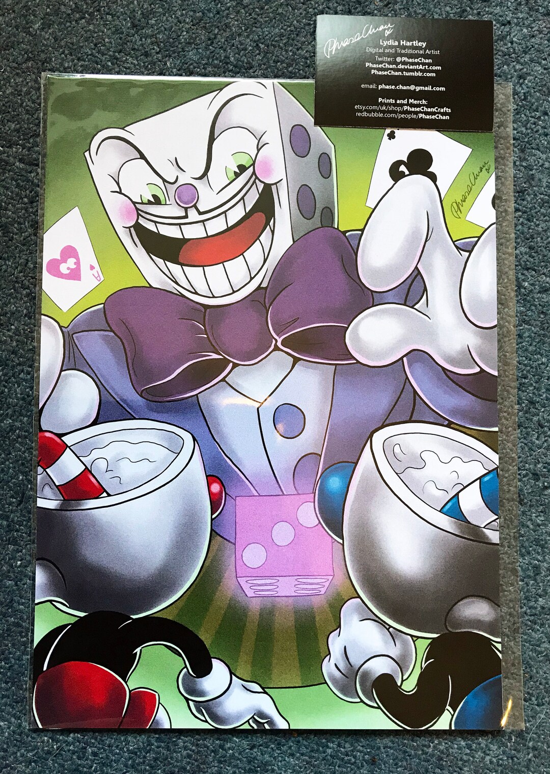 King Dice PhoneCall Poster by Maru-Chan-Shop